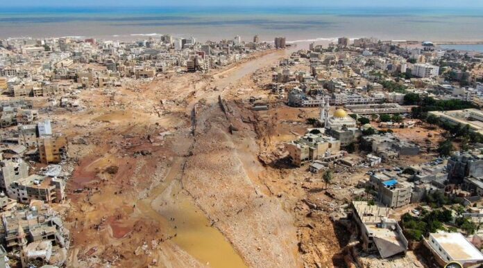 Derna City in Libya after Storm Daniel